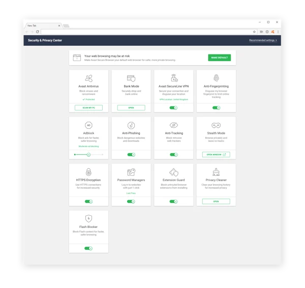 Avast SecureBrowser是一款私密且安全的浏览器,能确保您在线安全。